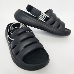 UGG Sport Yeah Black Slide Sandals Size 9